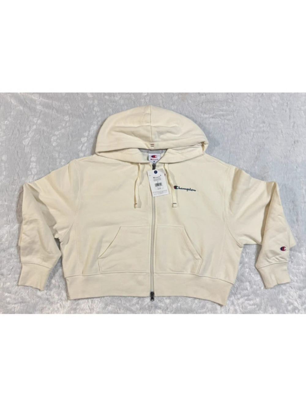 Champion beige zip up jacket